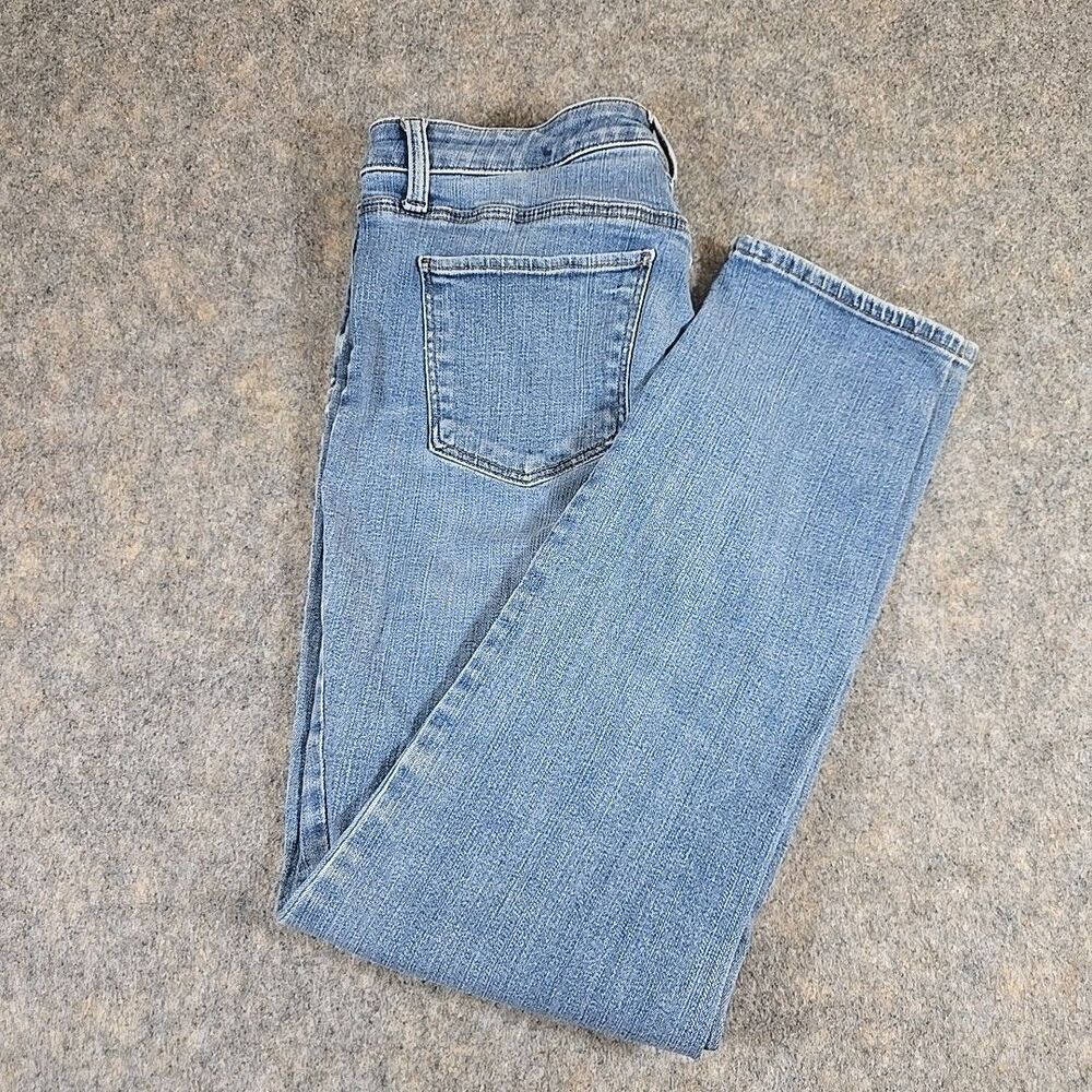 Talbots Flawless Slim Ankle Jeans Women’s 10 Blue Mid Rise Stretch Denim Cotton